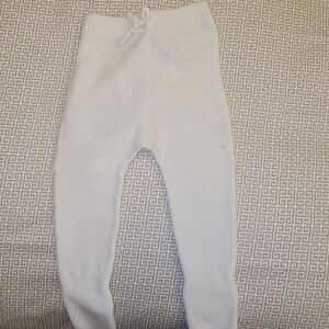 Zara White Knit Kids Leggings